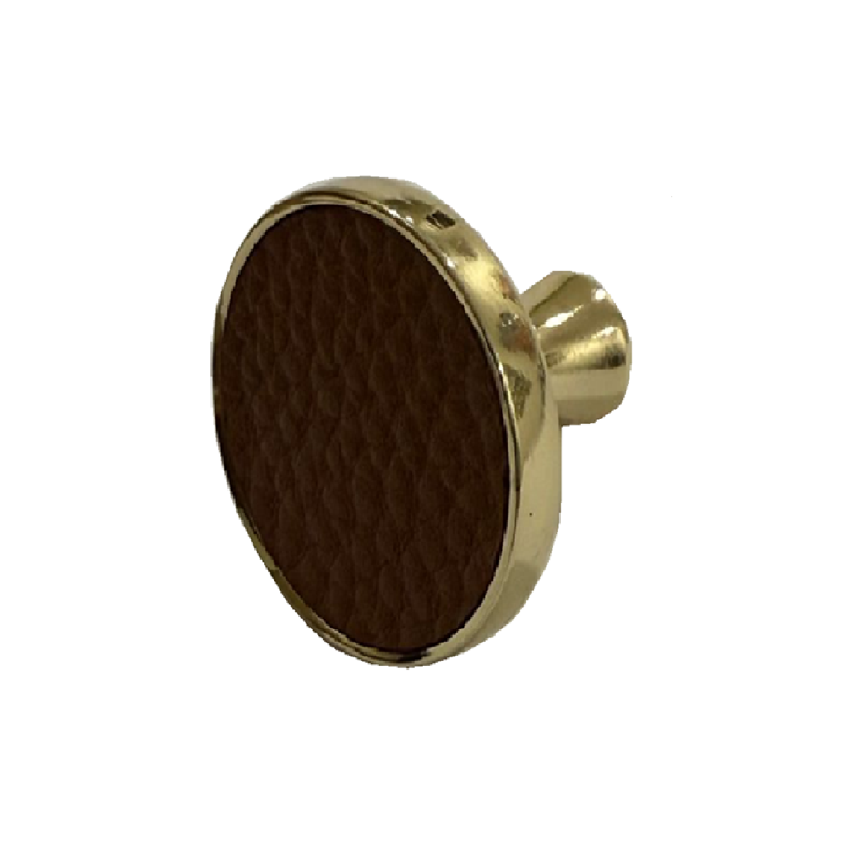 HardwareCity BROWN LEATHER Drawer Knobs 30MM SCANDINAVIA SCANDIBR-4